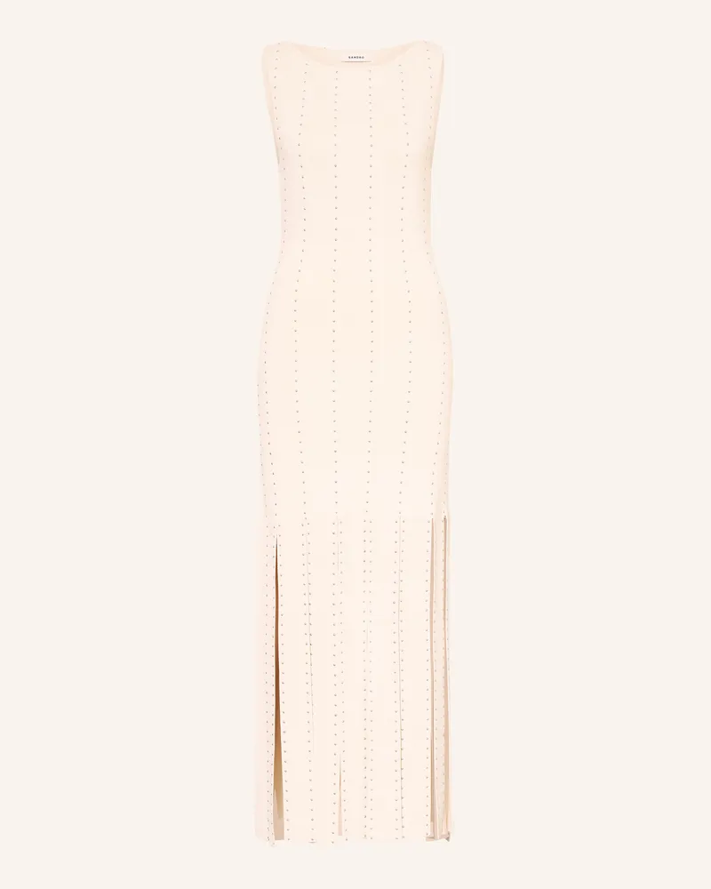Sandro Kleid mit Nieten Creme