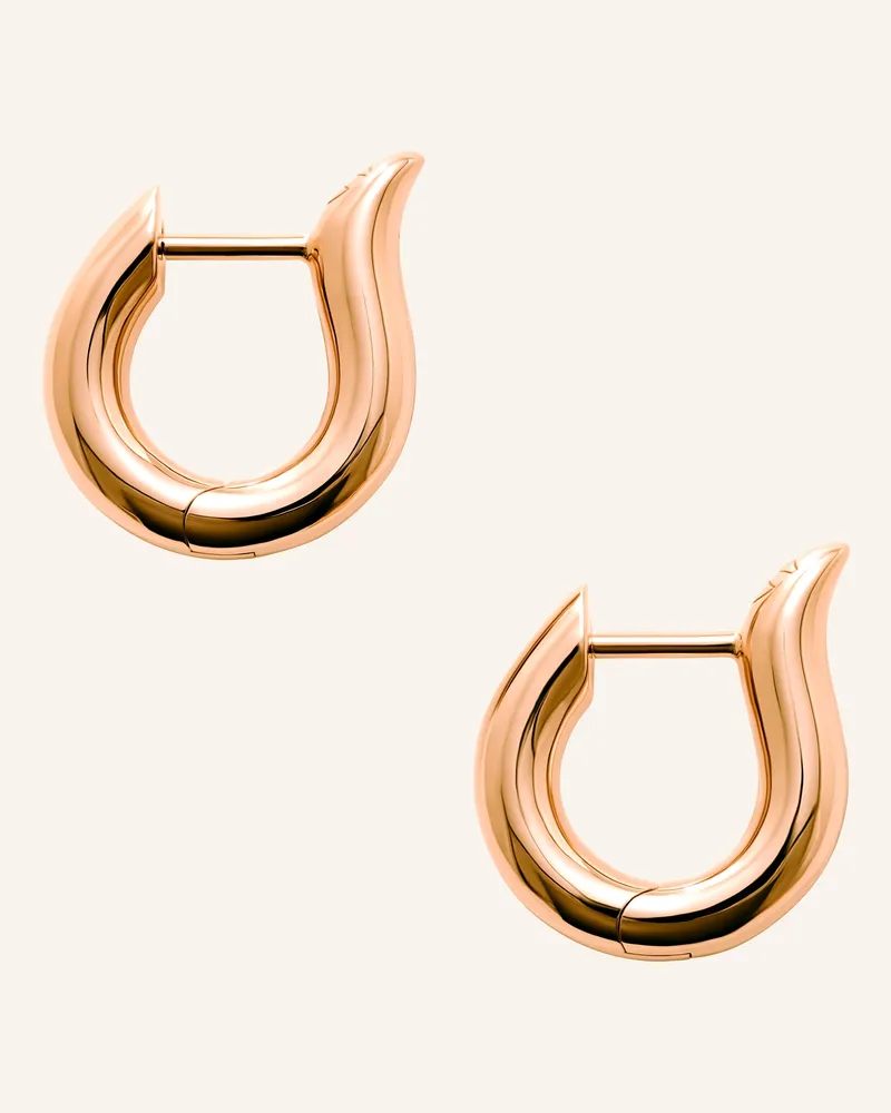 TAMARA COMOLLI Ohrstecker SIGNATURE OHRSTECKER HOOP SMALL 18K Roségold Roségold