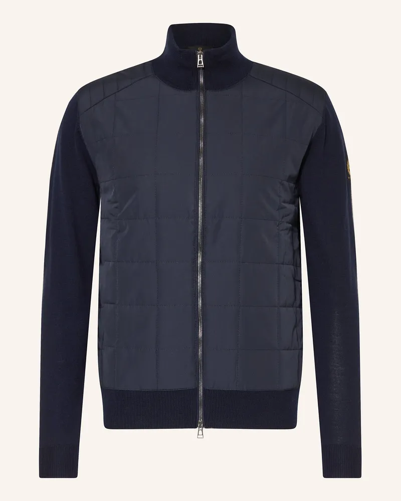 Belstaff Strickjacke KELBROOK im Materialmix Dunkelblau