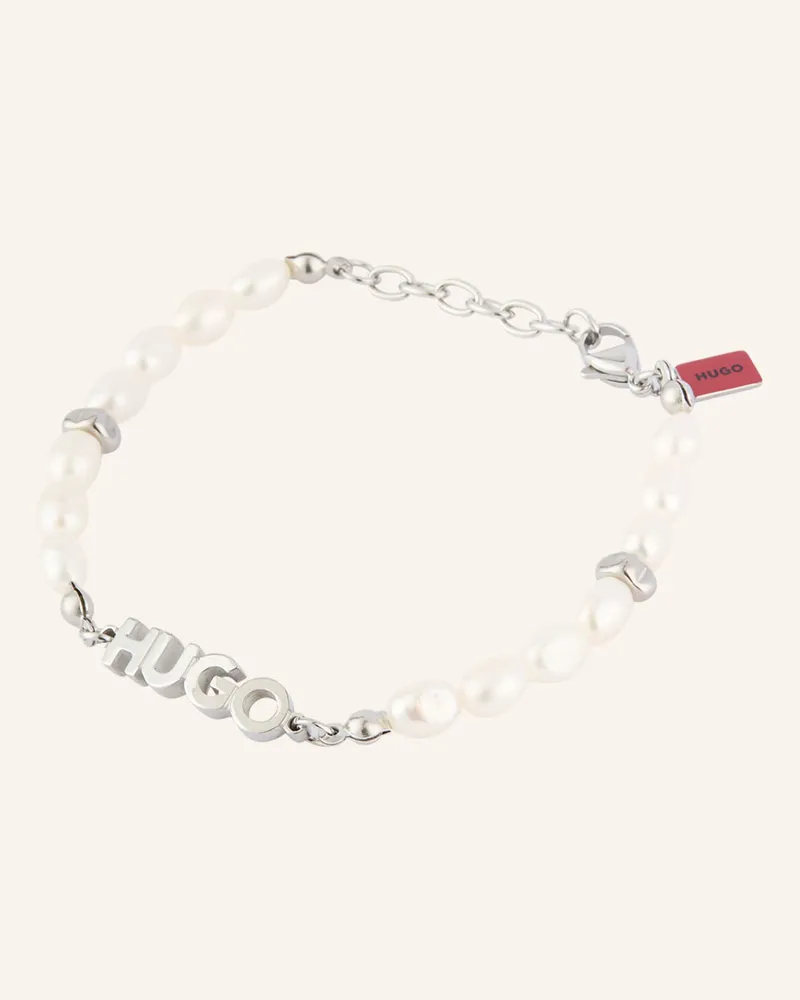 HUGO BOSS Armband SHELLBEADS Silber