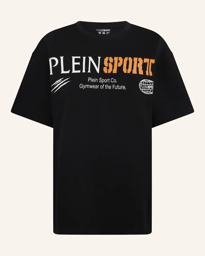 Philipp Plein Plein Sport T-Shirt Rundhalsausschnitt Ss Logo schwarz Schwarz