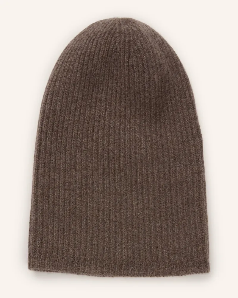 FIORONI Cashmere-Mütze beige Braun