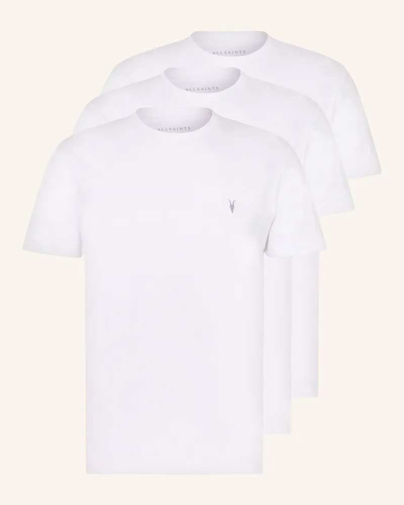 AllSaints 3er-Pack T-Shirts BRACE SS Weiss