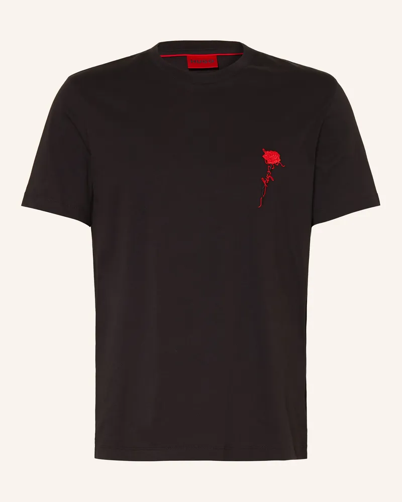 HUGO BOSS T-Shirt Diflow schwarz Schwarz