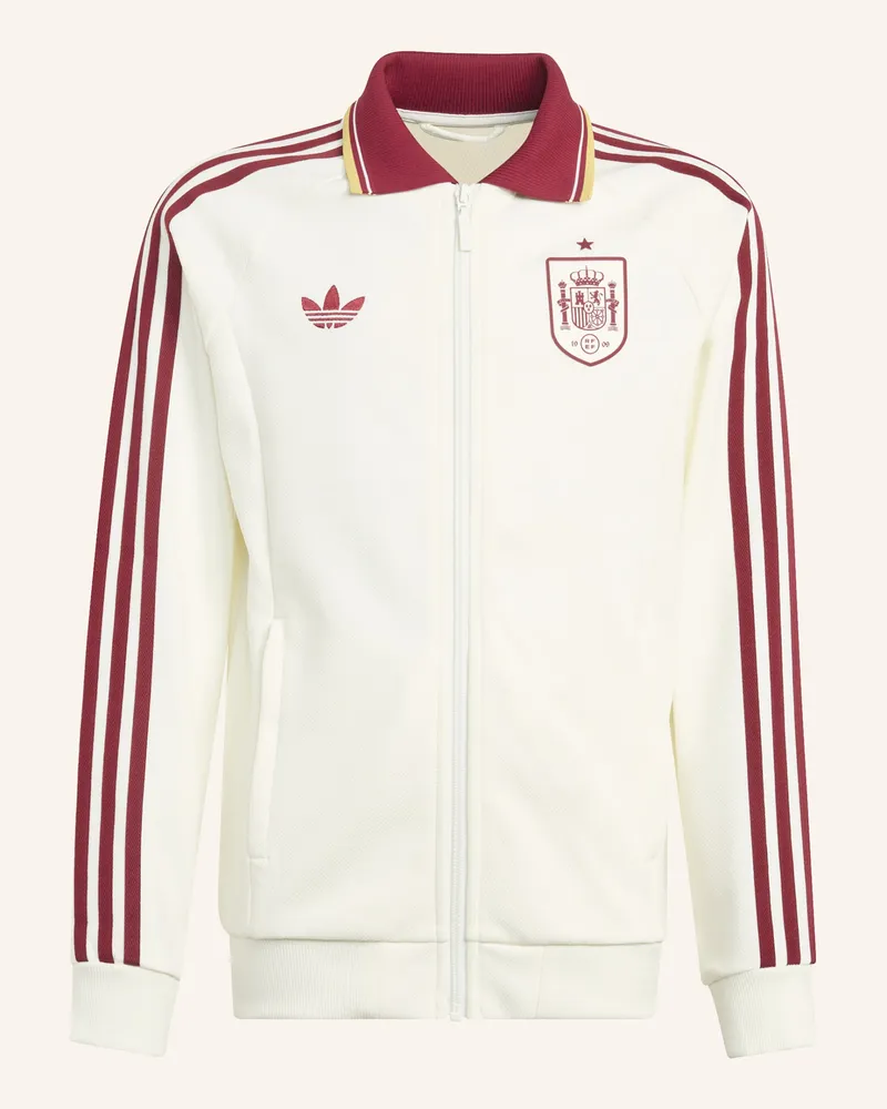 adidas Spanien Anthem Kids Auswärtsjacke weiss Weiss