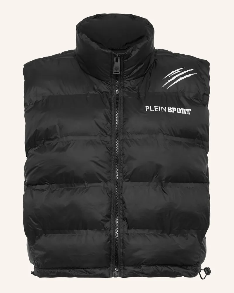 Philipp Plein Daunenweste Scratch schwarz Schwarz