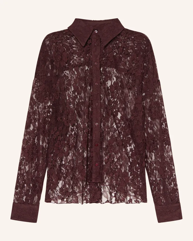 Darling Harbour Hemdbluse Aus Spitze rot Deep