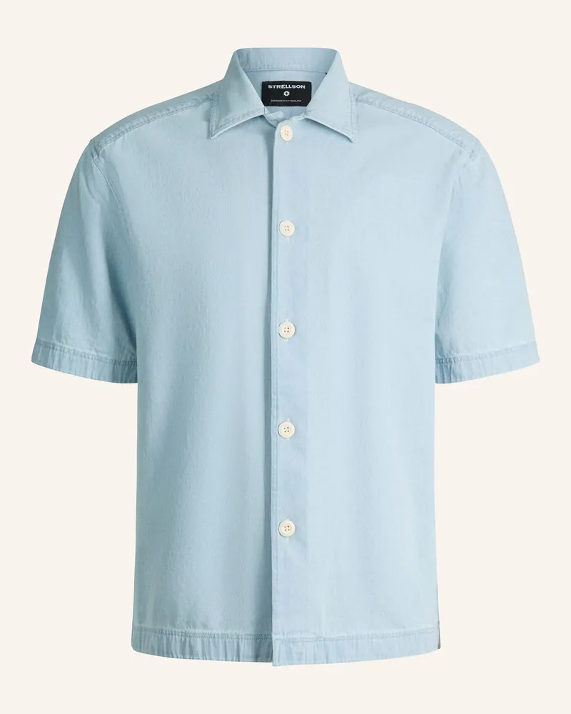 Strellson Kurzarm-Hemd NAVI Hellblau