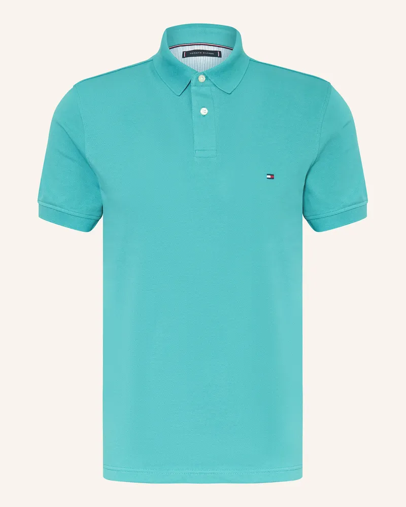 Tommy Hilfiger Piqué-Poloshirt Regular Fit Petrol