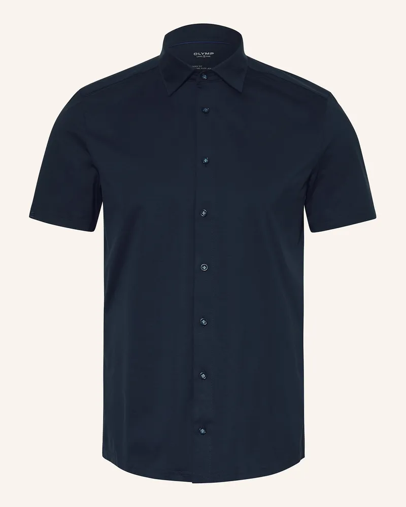 Olymp Kurzarm-Hemd Level Five 24/Seven Body Fit blau Dunkelblau
