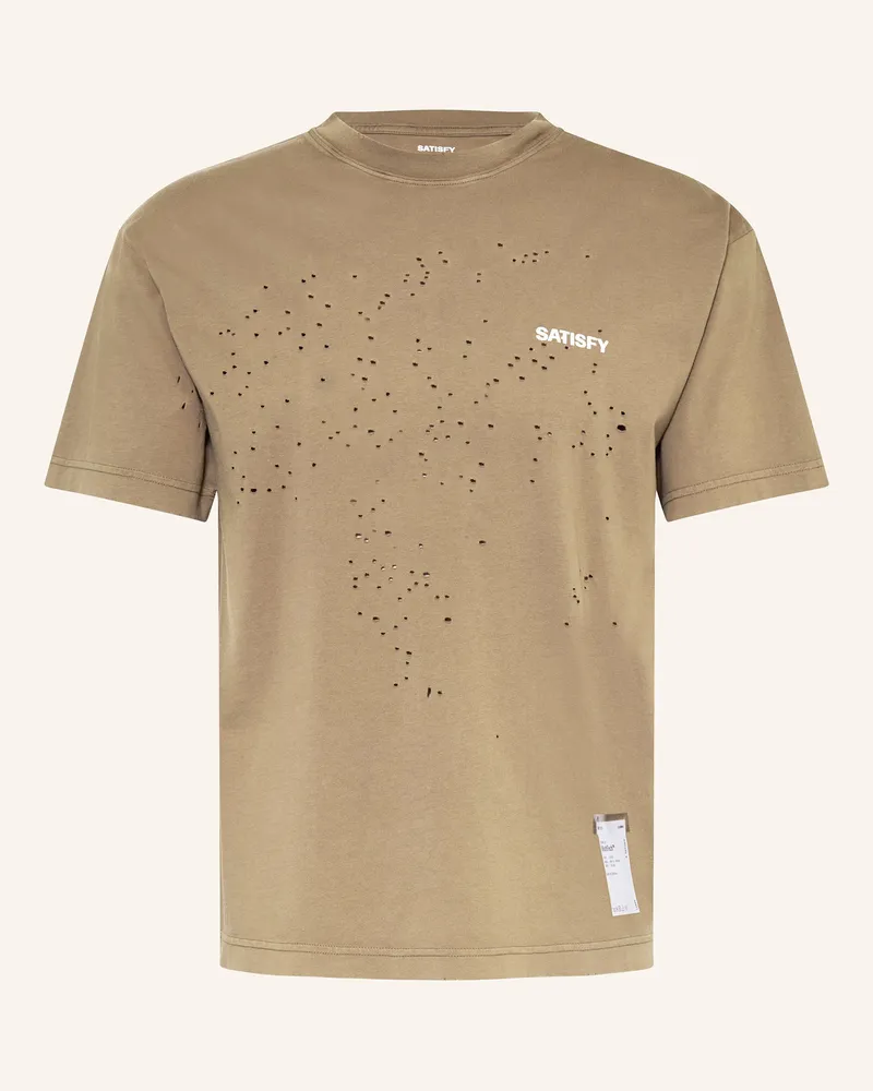 Satisfy Laufshirt MOTHTECH Khaki