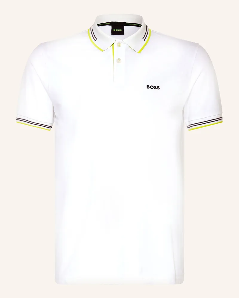 HUGO BOSS Piqué-Poloshirt PAUL Slim Fit Neongelb