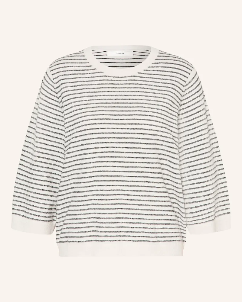 InWear Pullover Nolaiw Mit 3/4-Arm schwarz Weiss