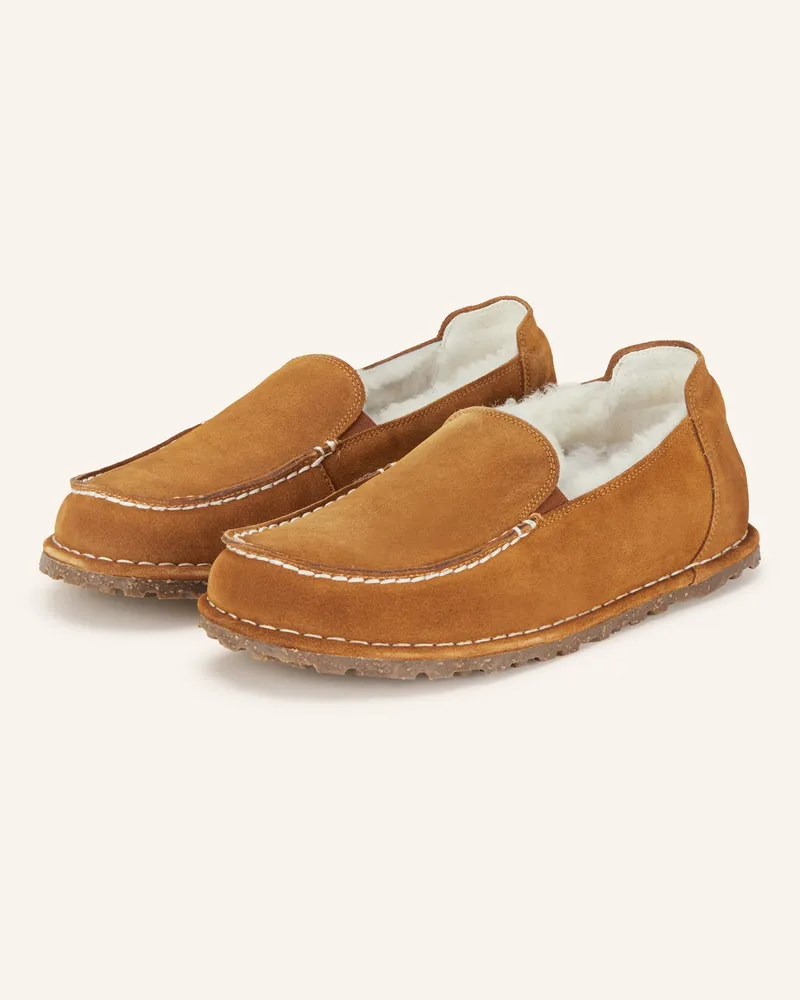 Birkenstock Slipper UTTI SHEARLING Cognac