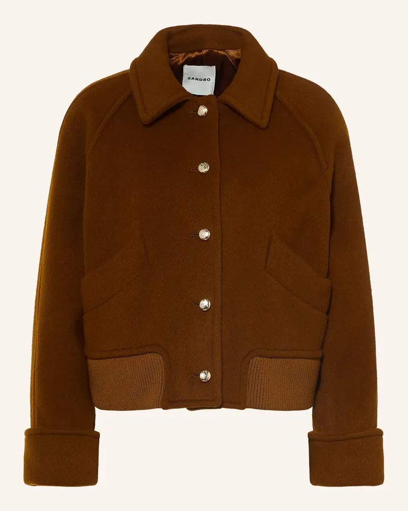 Sandro Blouson braun Cognac