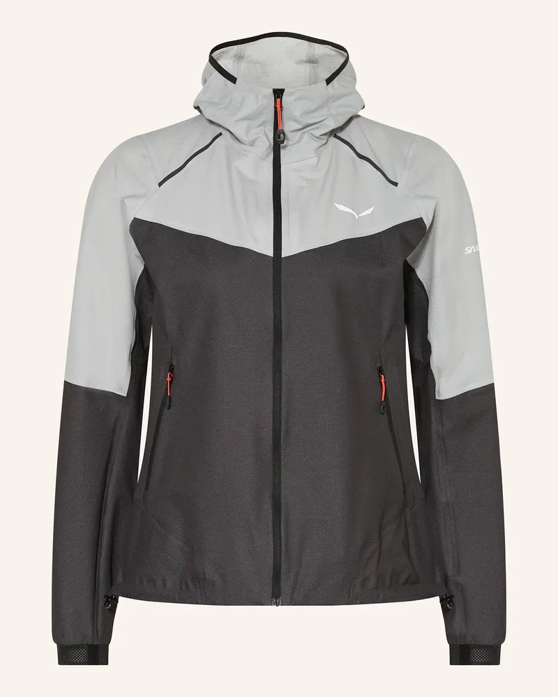 Salewa Funktionsjacke Pedroc 2.5l Powertex Light schwarz Dunkelgrau