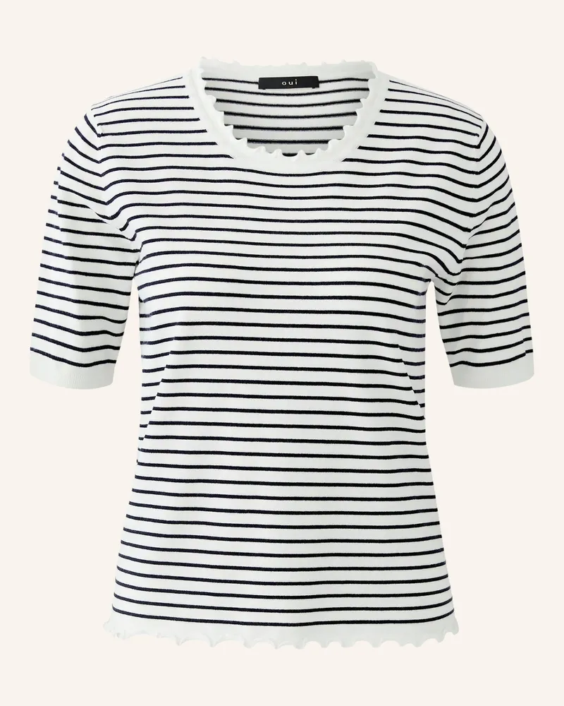 Oui  Strickshirt weiss Weiss