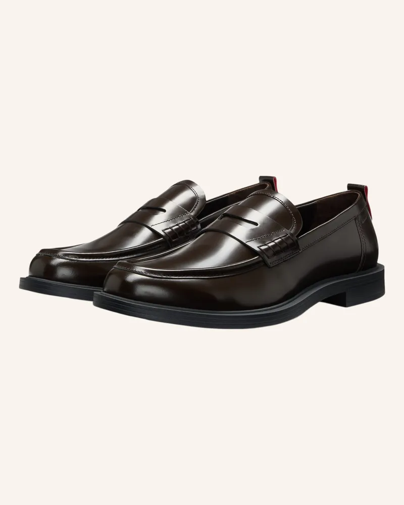 HUGO BOSS Casual Slipper VARIAN_LOAF_BO Dunkelbraun