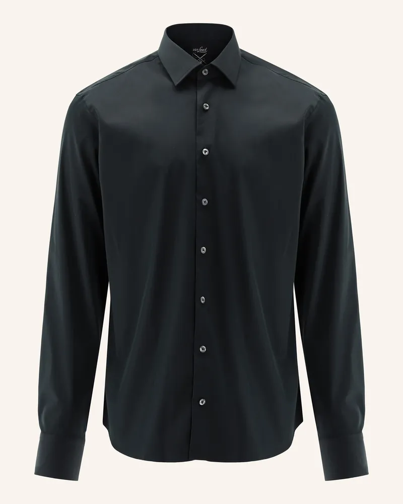 van Laack Hemd Slim Fit schwarz Schwarz