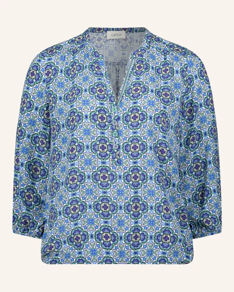 Cartoon Blusenshirt Mit 3/4-Arm blau Blau