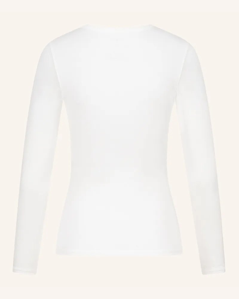 Ehrlich Textil Light Touch Schmales Langarmshirt Aus Lyocell - Seidig Weich weiss Beige