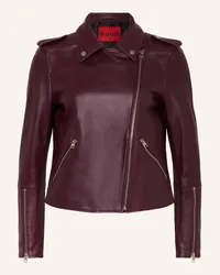 HUGO BOSS Lederjacke LUJANA Lila