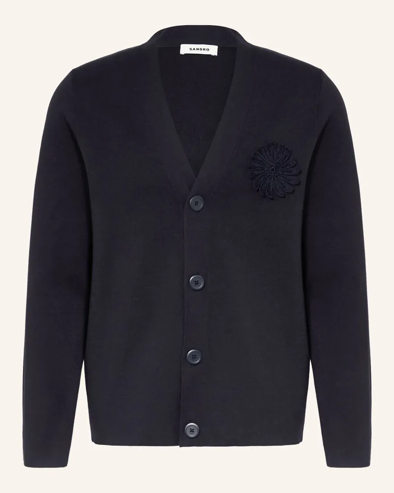 Sandro Strickjacke blau Dunkelblau
