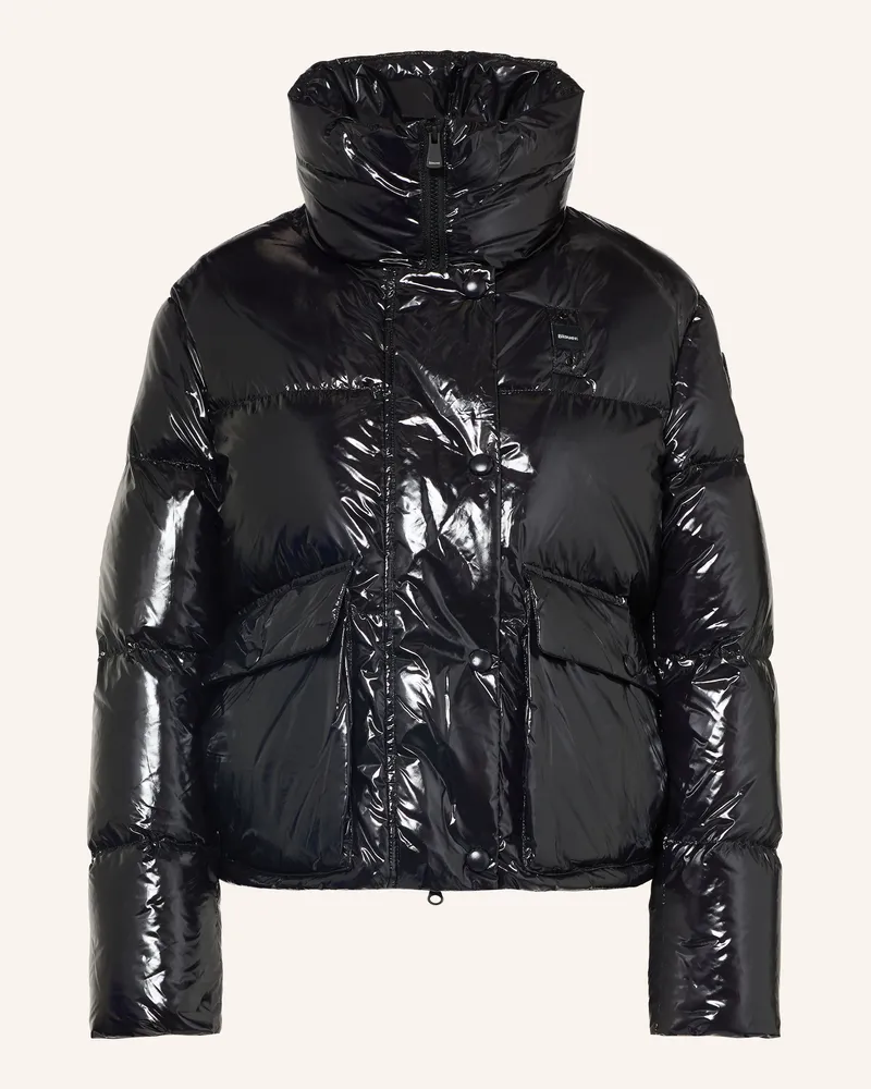 Blauer Daunenjacke Clare schwarz Schwarz