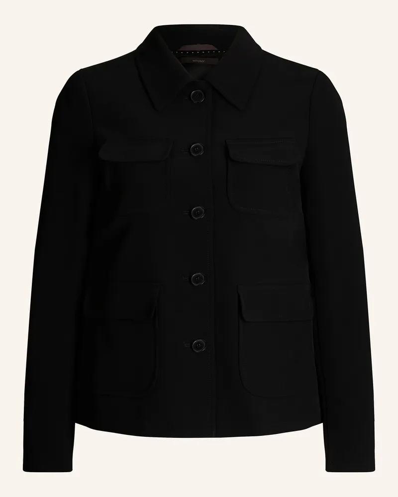 windsor. Blazer-Jacke schwarz Schwarz
