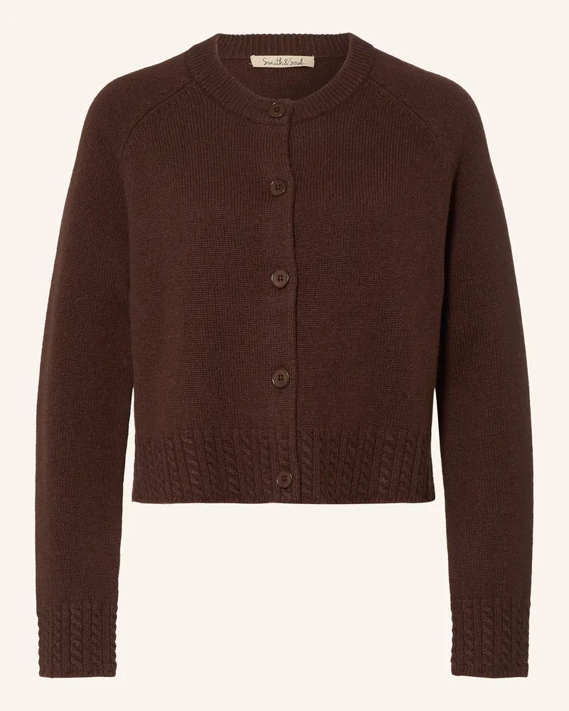 Smith & Soul Strickjacke braun Dunkelbraun