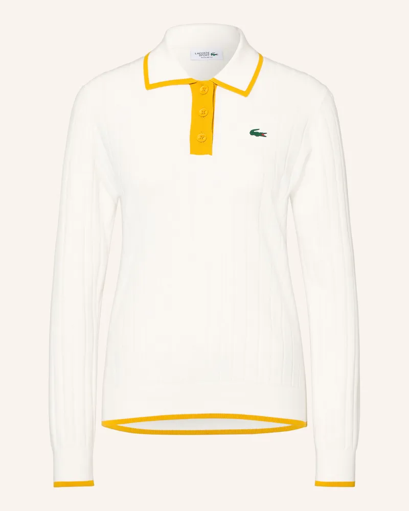 Lacoste Funktions-Poloshirt beige Weiss