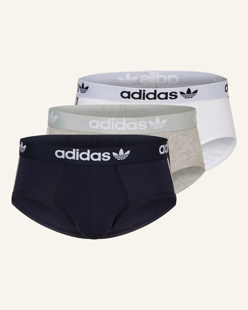 adidas 3er-Pack Slips grau Schwarz