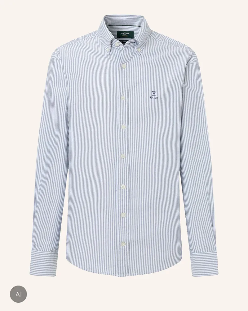 Hackett Freizeithemd Heritage Ess Str Ox blau Blau