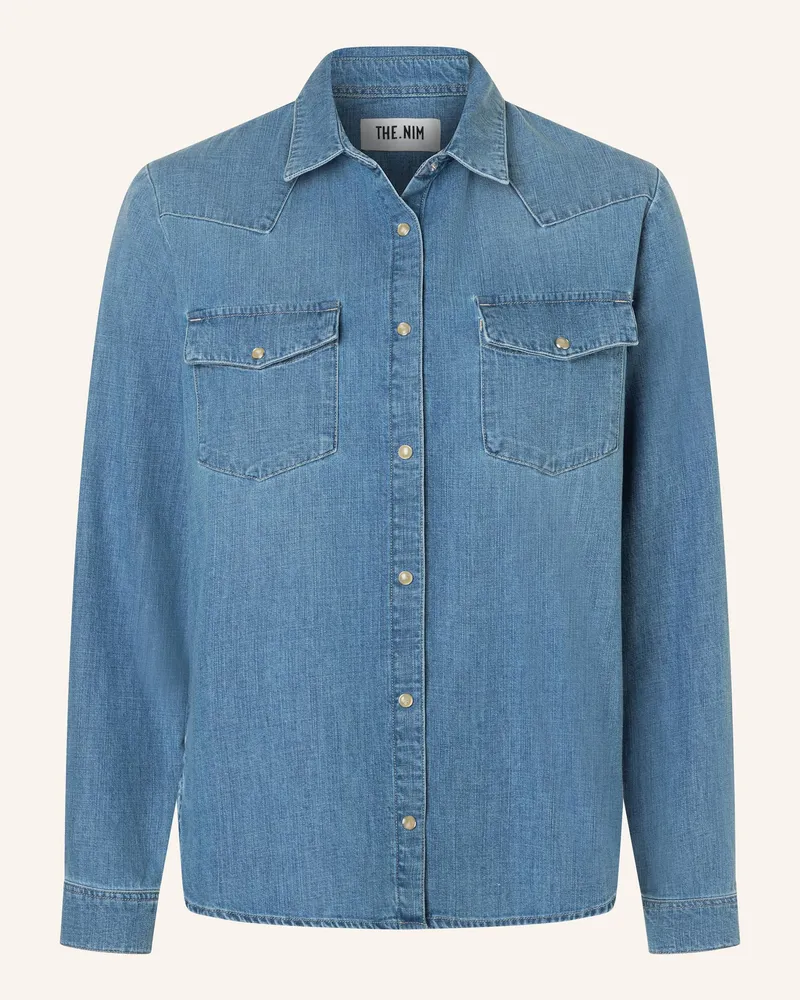 THE.NIM Hemd Woman Western Shirt blau Blau