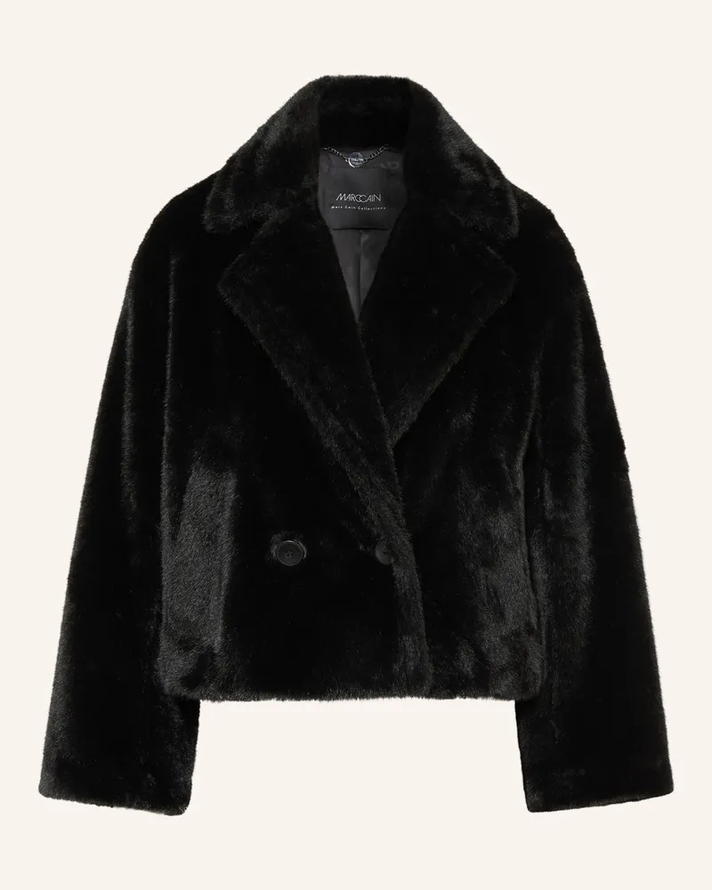 Marc Cain Kunstfell-Jacke schwarz 900