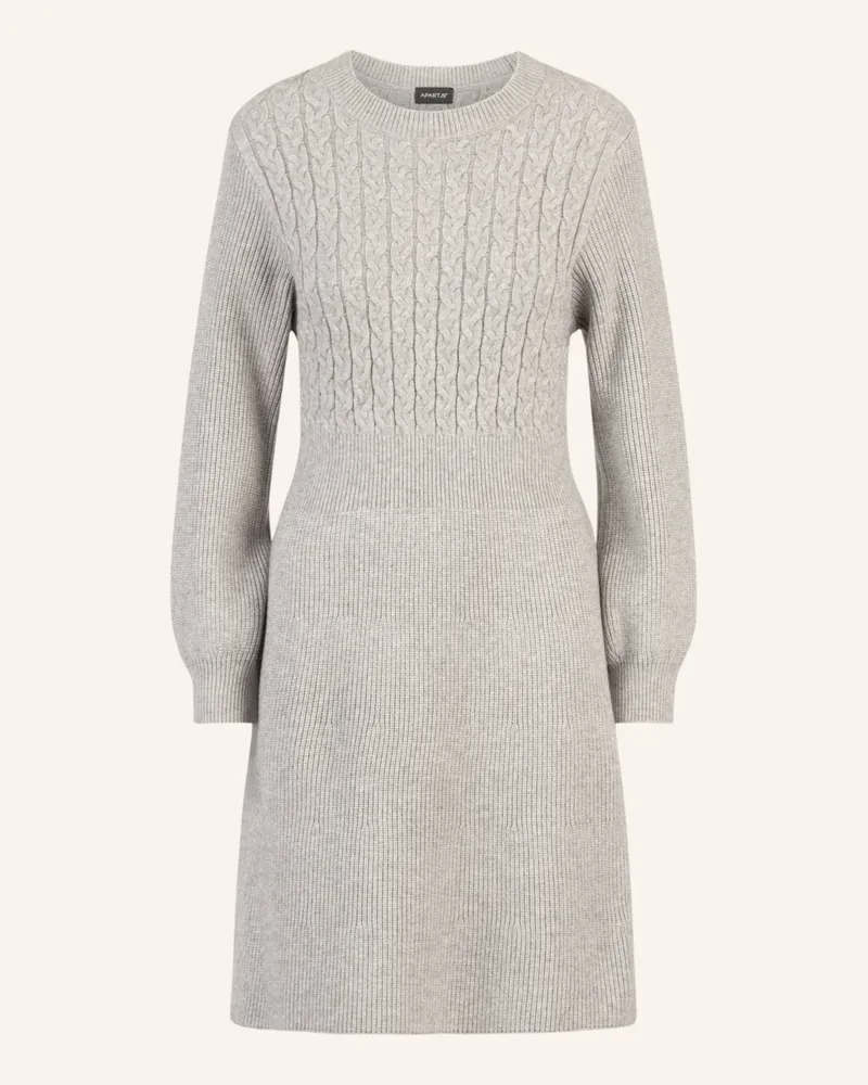 Apart Strickkleid Grau