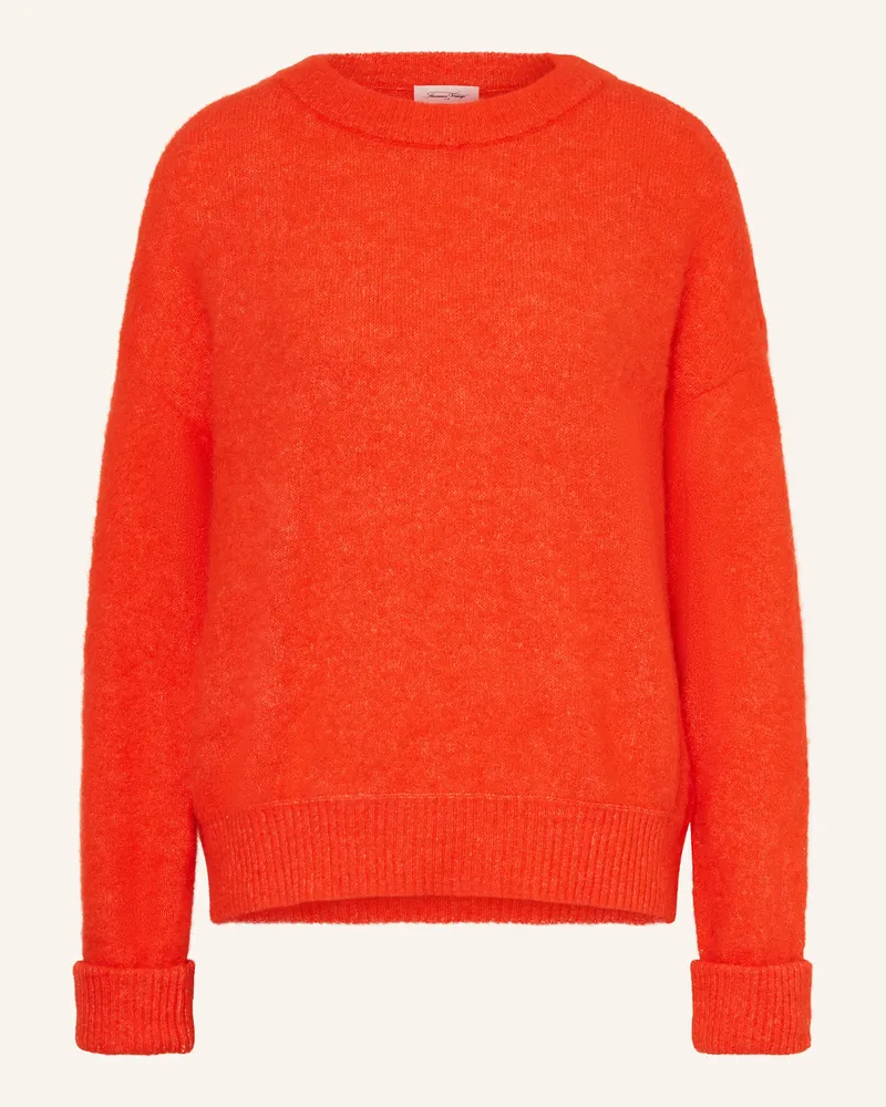 American Vintage Pullover VITOW mit Alpaka Neonorange