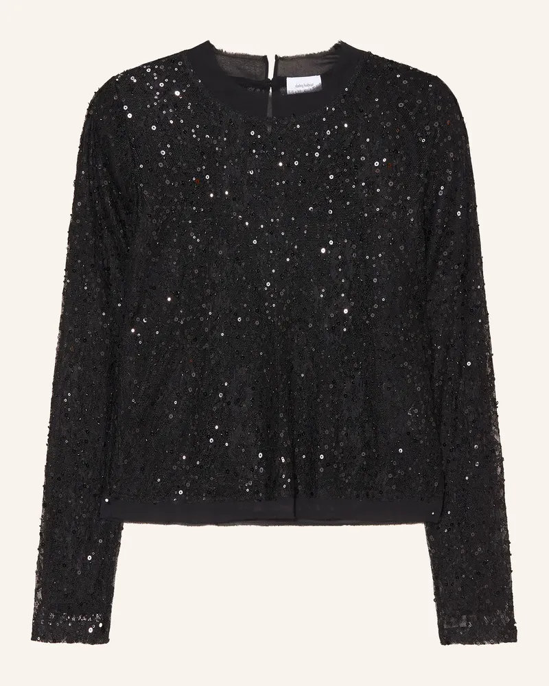 Darling Harbour Blusenshirt Aus Spitze Mit Pailletten schwarz Black