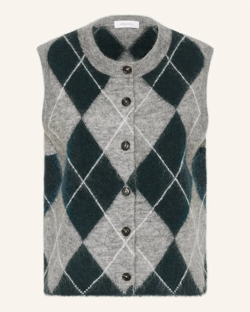 Darling Harbour Strickweste Mit Mohair grau Bottle