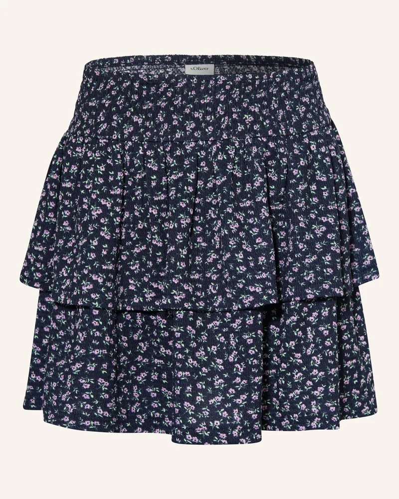 S.Oliver Rock mit Rüschen Dunkelblau