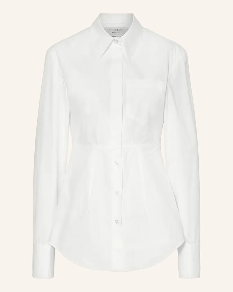SPORTMAX Hemdbluse Gocce weiss Weiss
