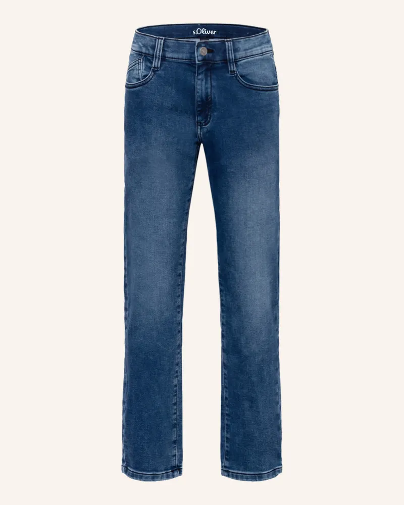 S.Oliver Jeans Regular Fit weiss Blau