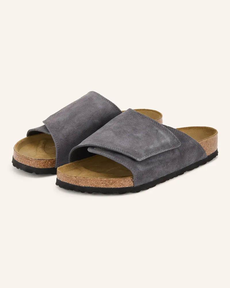 Birkenstock Pantoletten Solana Leve Charcoal blau Dunkelgrau