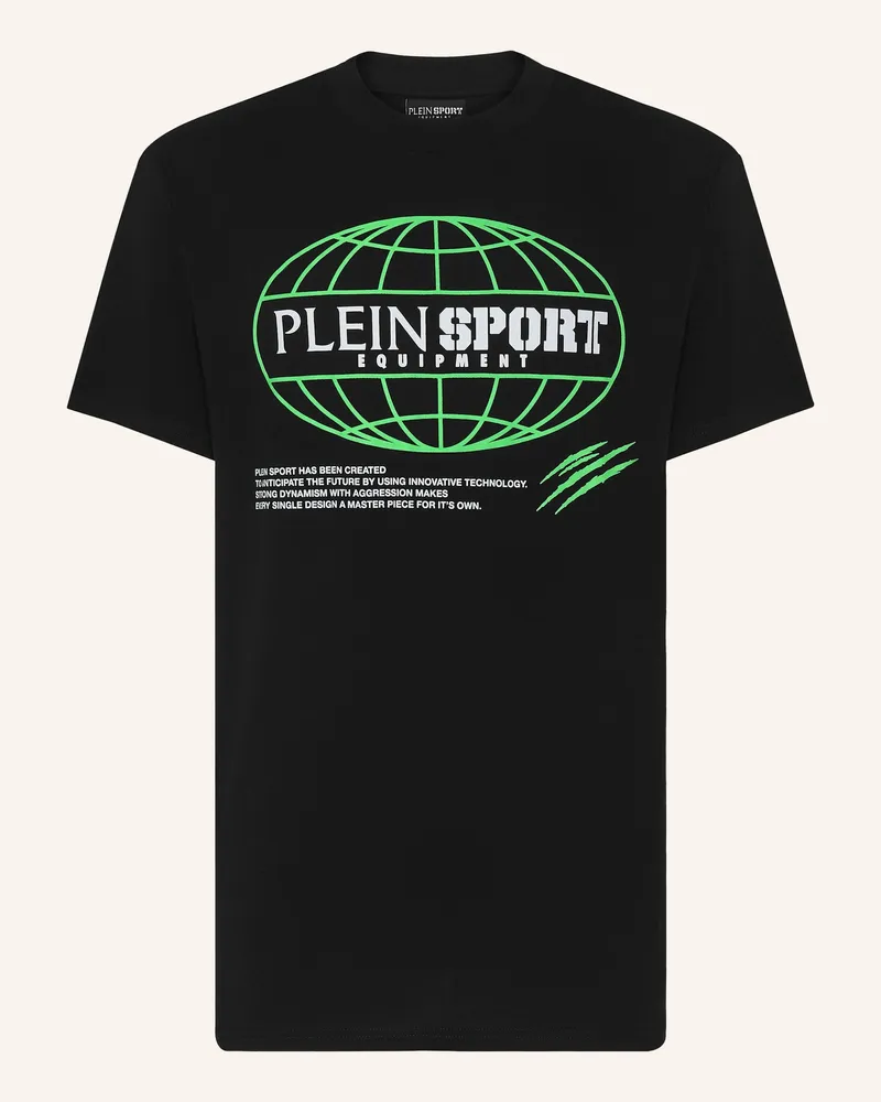 Philipp Plein T-Shirt Rundhalsausschnitt Ss GLOBAL EXPRESS EDITION Schwarz