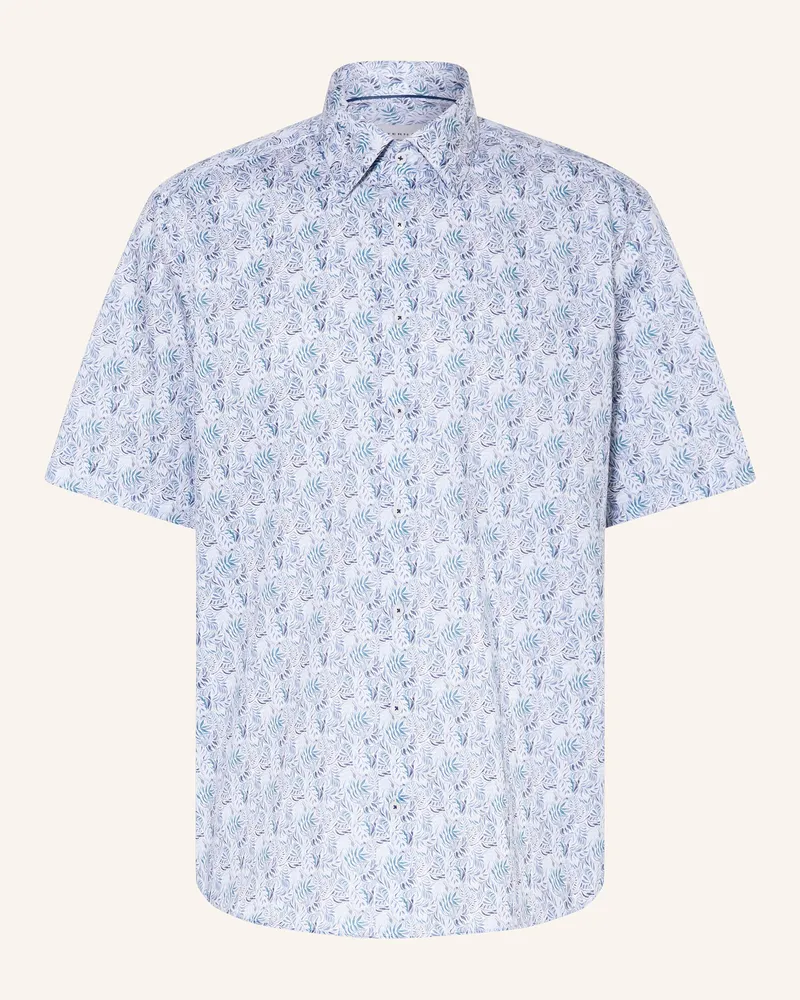 Eterna Kurzarm-Hemd Comfort Fit Blau