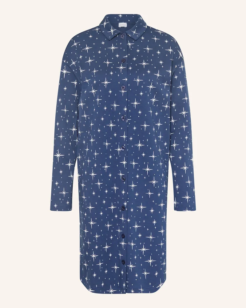 Mey Nachthemd Serie Polar Sky blau Dunkelblau
