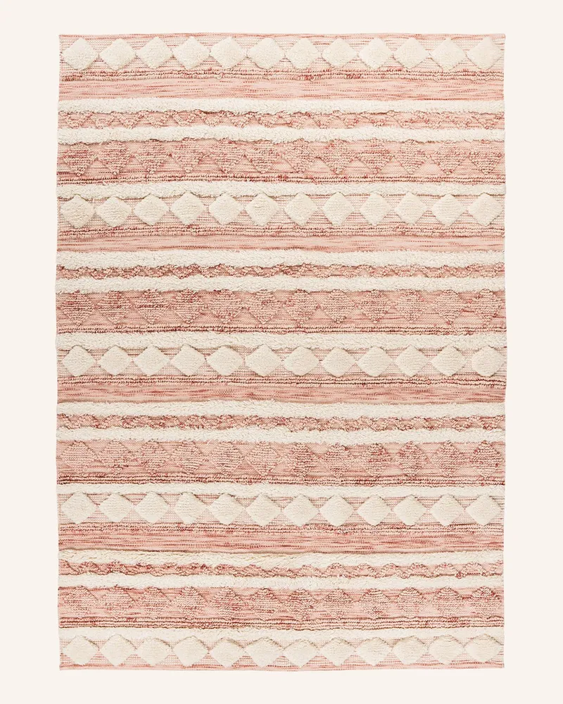 Kayoom Kurzflor Teppich BOHIST 225 Rosa