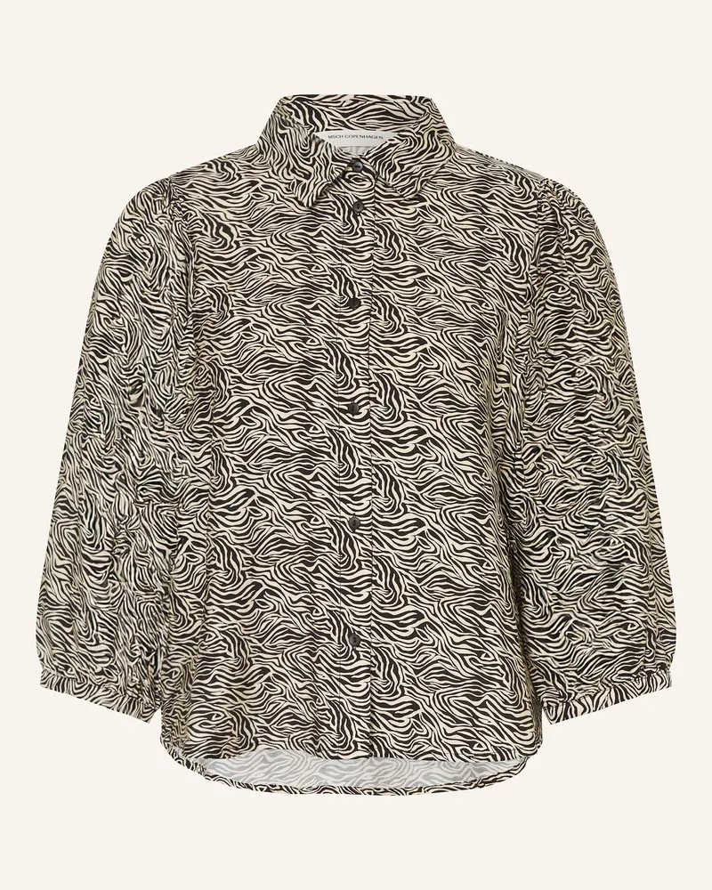 MOSS COPENHAGEN Hemdbluse MSCHCIELO AMABELLA mit 3/4-Arm Schwarz