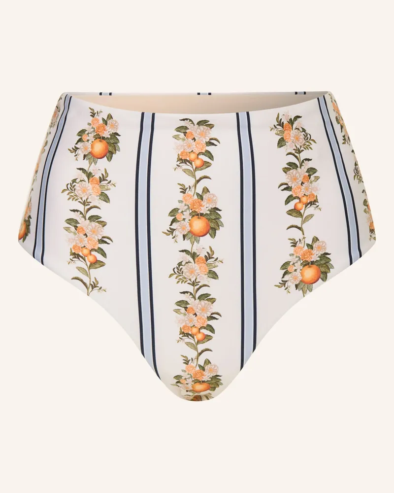 AGUA BENDITA High-Waist-Bikini-Hose Magenta Valle weiss Creme