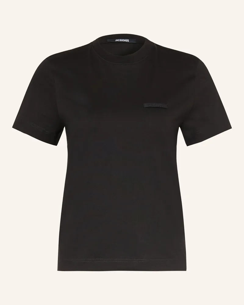 Jacquemus T-Shirt Le T-Shirt Gros Grain schwarz Schwarz